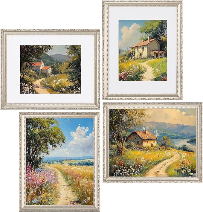 eletecpro 11x14 Vintage Picture Frame, Glass Cover, Horizontal or Vertical - Image 7