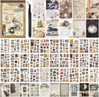 Vintage Aesthetic Stickers, 50 Sheets Washi Sticker Book by Ahmagen