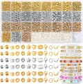 Funtopia Spacer Beads Bracelet Making Kit, Round Pearls and Lobster Clasps by Funtopia