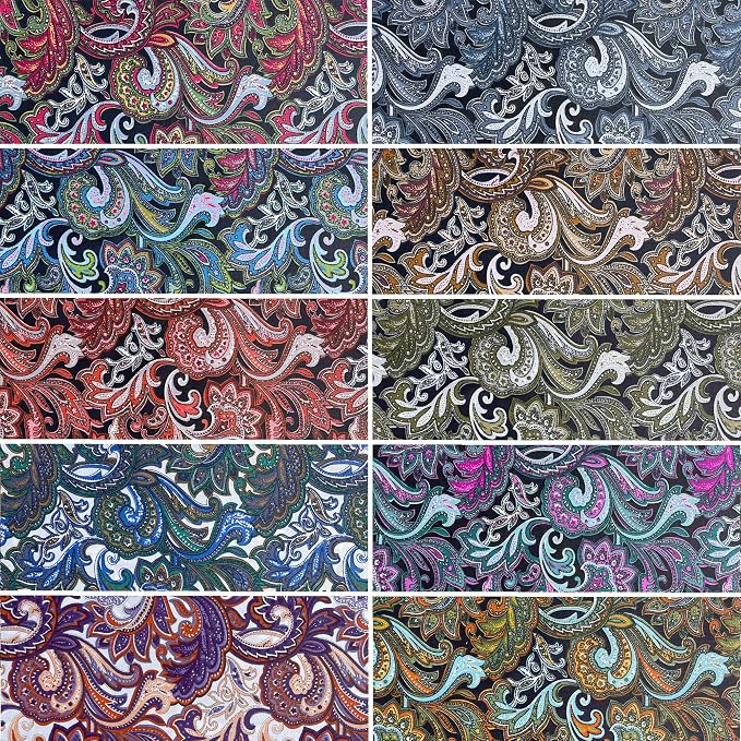 HANPATQUI 50PCS 5 x 5 inch 100% Cotton Fat Quarters Fabric - Image 3