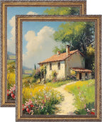 eletecpro 11x14 Vintage Picture Frame, Glass Cover, Bronze Gold, Horizontal or by eletecpro