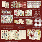 emmoolife Vintage Aesthetic Scrapbooking Supplies Kit, Flowers Botanical Bullet - Image 2