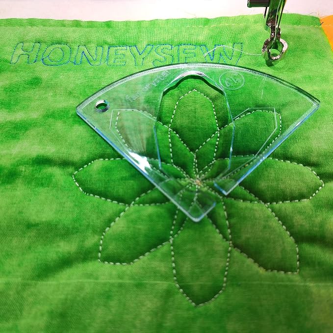 HONEYSEW Free Motion Quilting Template Sewing Ruler Templates by HONEYSEW