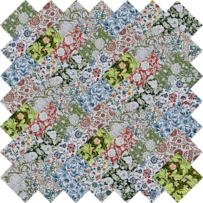 4"x4" 200pcs Cotton Fabric Squares by newamishquilt