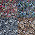 8" 50pcs Cotton Fabric Squares for Sewing Quilting SuppliesDark Paisley | Good - Image 5