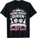 Game Night Art for Women Girls Board Game Lover Game Night T-Shirt by Unknown