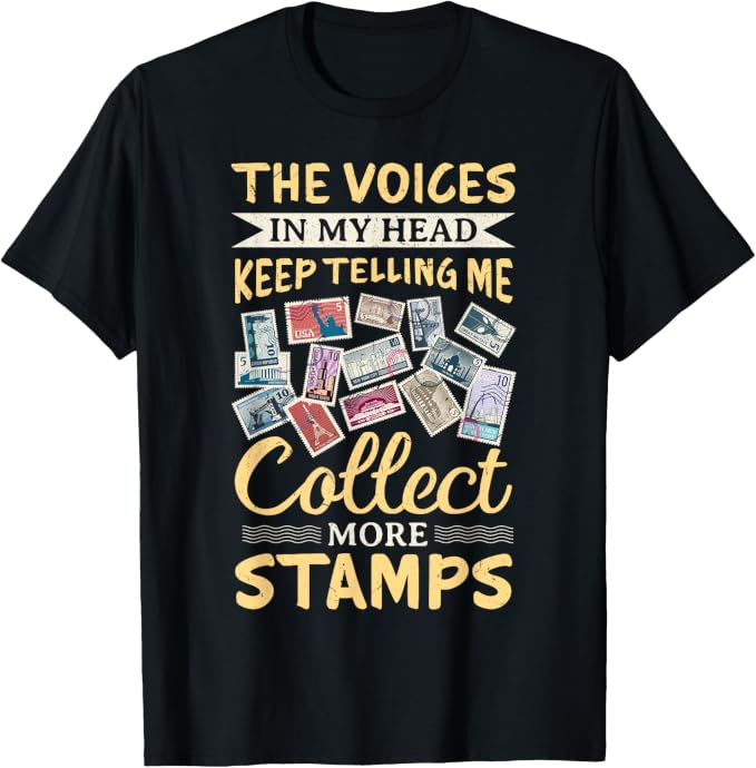 Stamp Collecting Passion Postage Stamp Collection Philately T-Shirt by Unknown