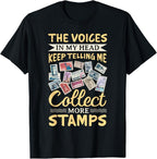 Stamp Collecting Passion Postage Stamp Collection Philately T-Shirt by Unknown